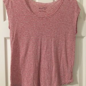 Red and white striped t shirt